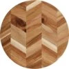 Aida Heering Bone Snijplank Ø30 Cm -Algemene Woonwinkel aida woodenboard round 30 cmx18cm heeringbonepattern 0