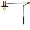 By Rydens Quinn Wandlamp Lang, Mat Zwart -Algemene Woonwinkel by rydens quinn wall lamp long matt black 0