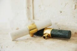 Klong Baton Damper Handle, White Marble -Algemene Woonwinkel klong baton damper handle 5