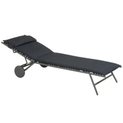 Lafuma Miami II BeComfort® Ligbed, Donkergrijs -Algemene Woonwinkel lafuma sunbed miami bec 2023 silver titane 19