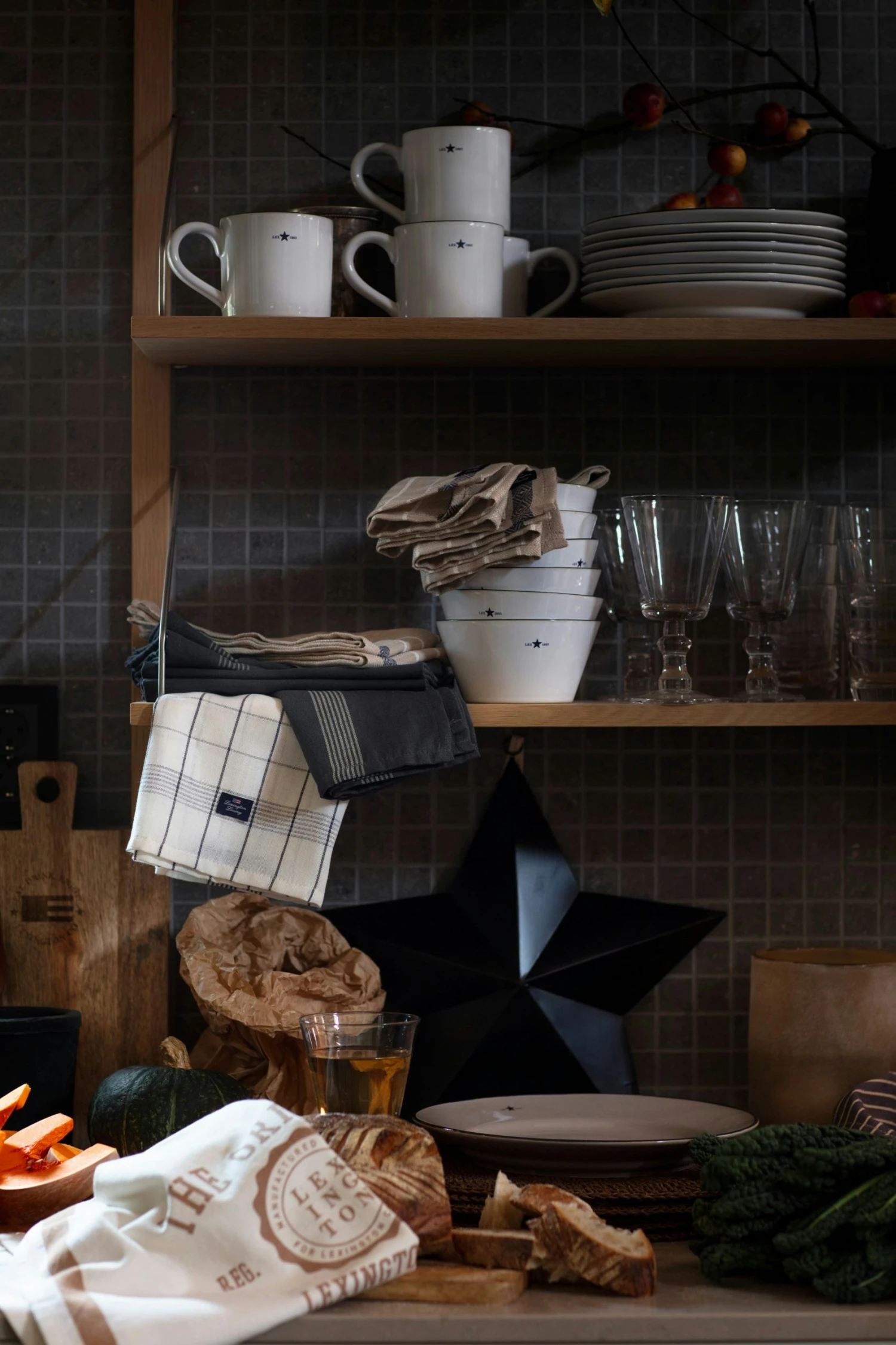 Lexington The Original Keukenhanddoek 50x70 Cm, Off-white / Bruin 5 Lexington The Original Keukenhanddoek 50x70 Cm, Off-white / Bruin - Afbeelding 3