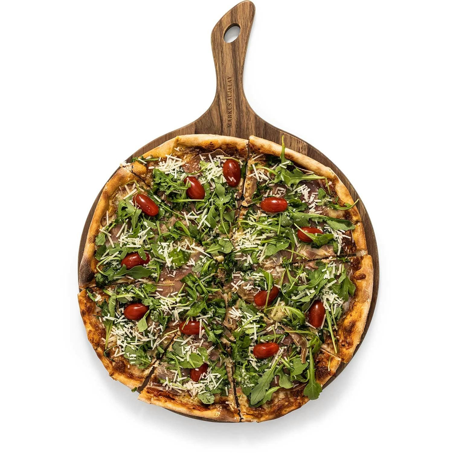 Markus Kaasplankje Met Bestek 48x35x1,5 Cm, Acaciahout 4 Markus Kaasplankje Met Bestek 48x35x1,5 Cm, Acaciahout - Afbeelding 2