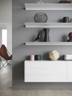 Exilis Basic 28x118 Wall Shelf, White -Algemene Woonwinkel nonuform exilis basic 28x118 wall shelf 12