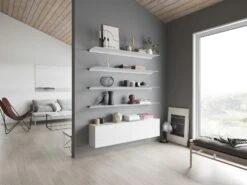 Exilis Basic 28x118 Wall Shelf, White -Algemene Woonwinkel nonuform exilis basic 28x118 wall shelf 13