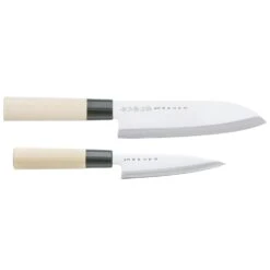Satake Houcho Knife Set Santuko 17 Cm & Paring Knife 12 Cm