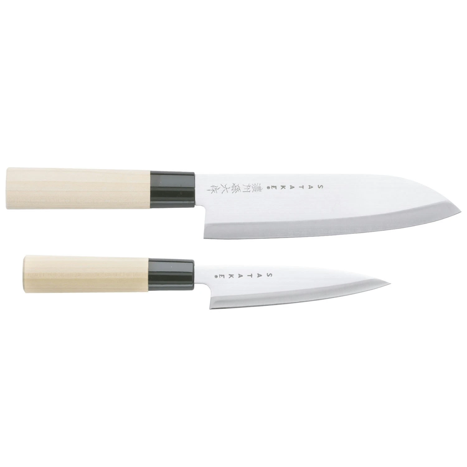 Satake Houcho Knife Set Santuko 17 Cm & Paring Knife 12 Cm 3 Satake Houcho Knife Set Santuko 17 Cm & Paring Knife 12 Cm