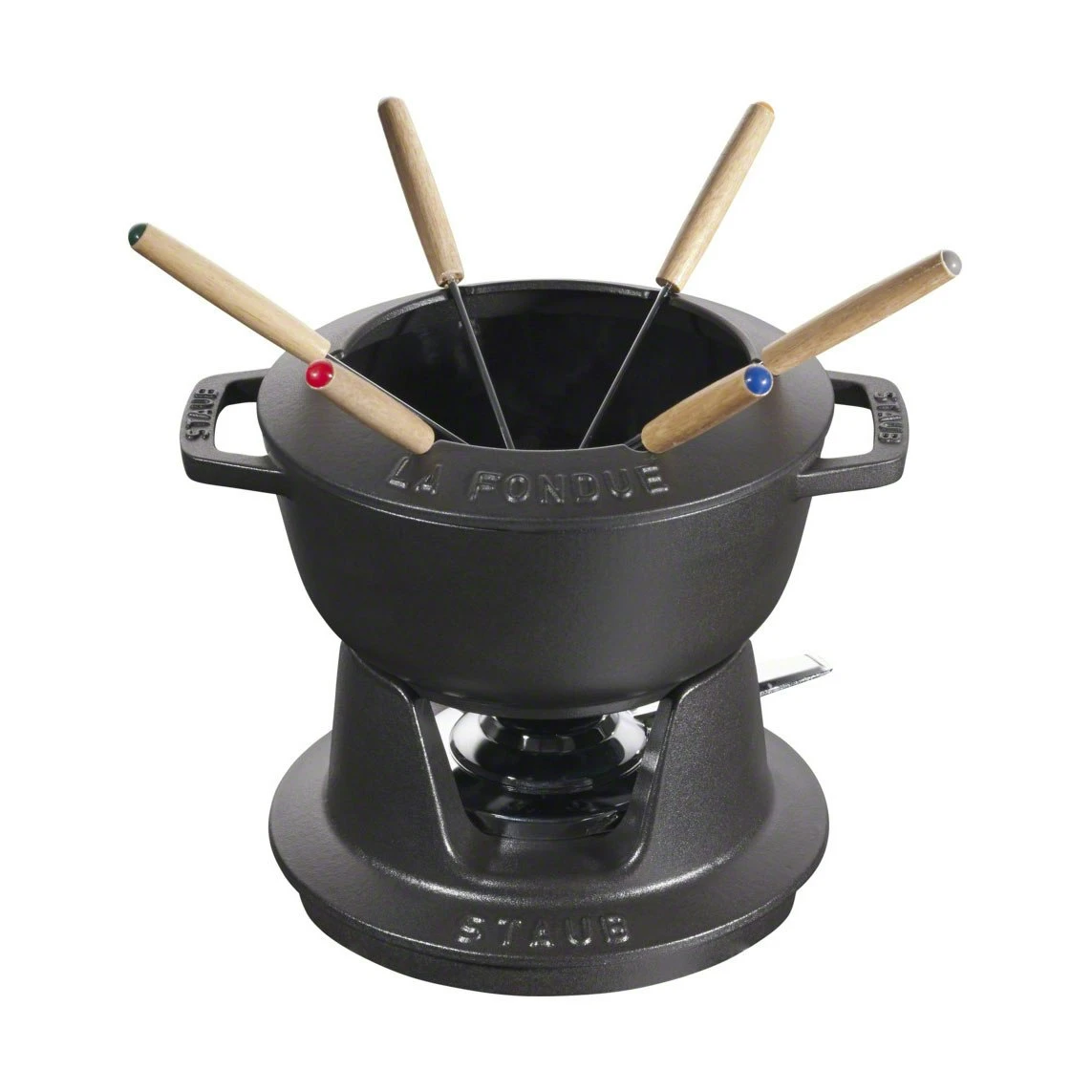 Staub Fondue Set Black 1,65 L 3 Staub Fondue Set Black 1,65 L