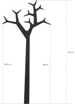 Swedese Tree Wall Kapstok 194 Cm, Zwart 11 Swedese Tree Wall Kapstok 194 Cm, Zwart -Algemene Woonwinkel swedese tree wall coat hanger 194 cm 15