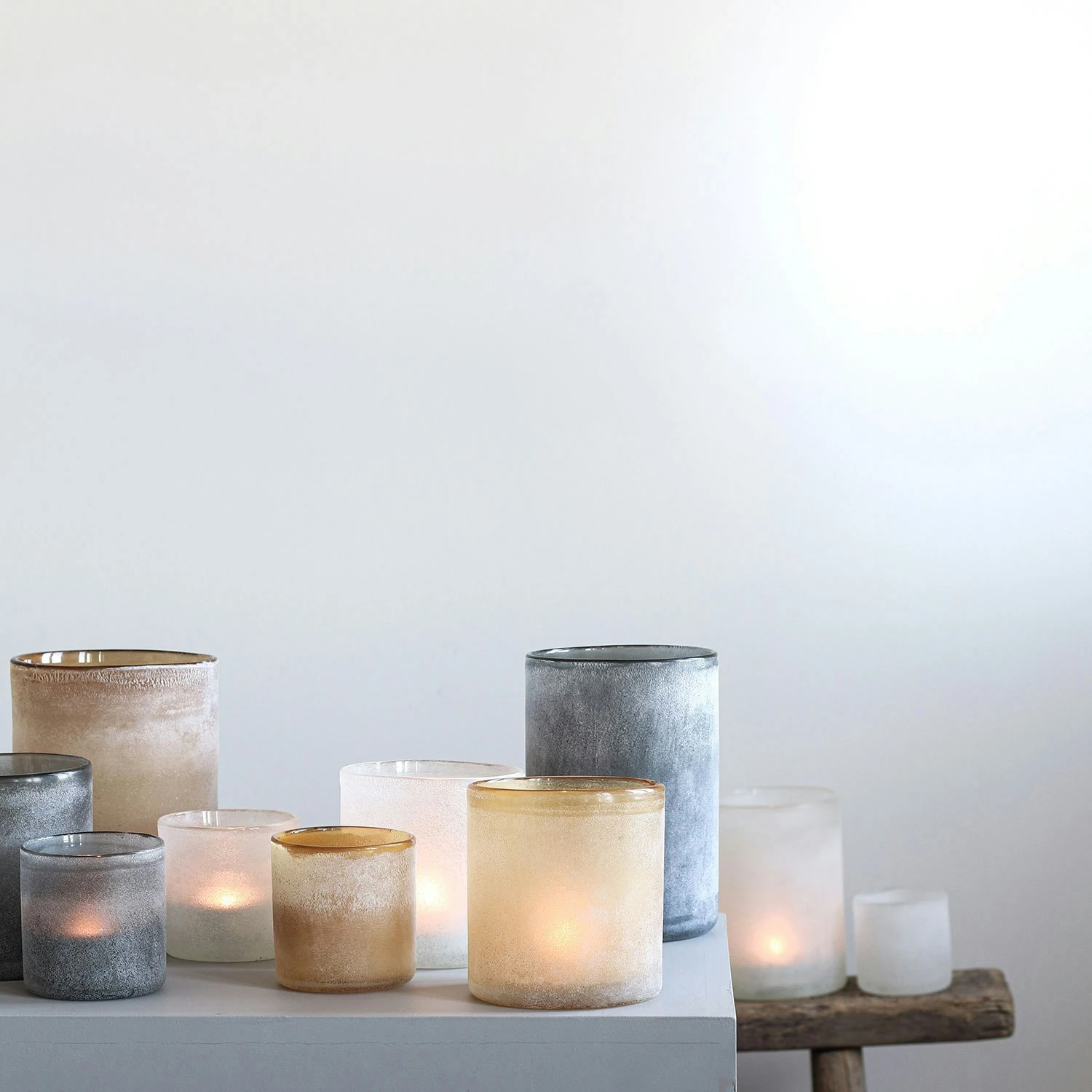 Frost Candleholder M, White 8 Frost Candleholder M, White - Afbeelding 6