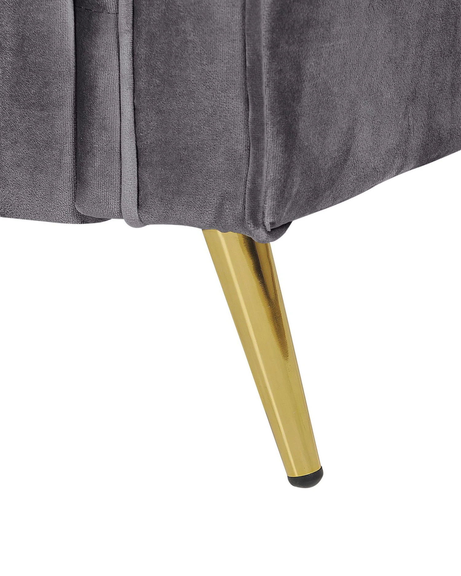 Fauteuil Fluweel Grijs VIETAS - Afbeelding 8