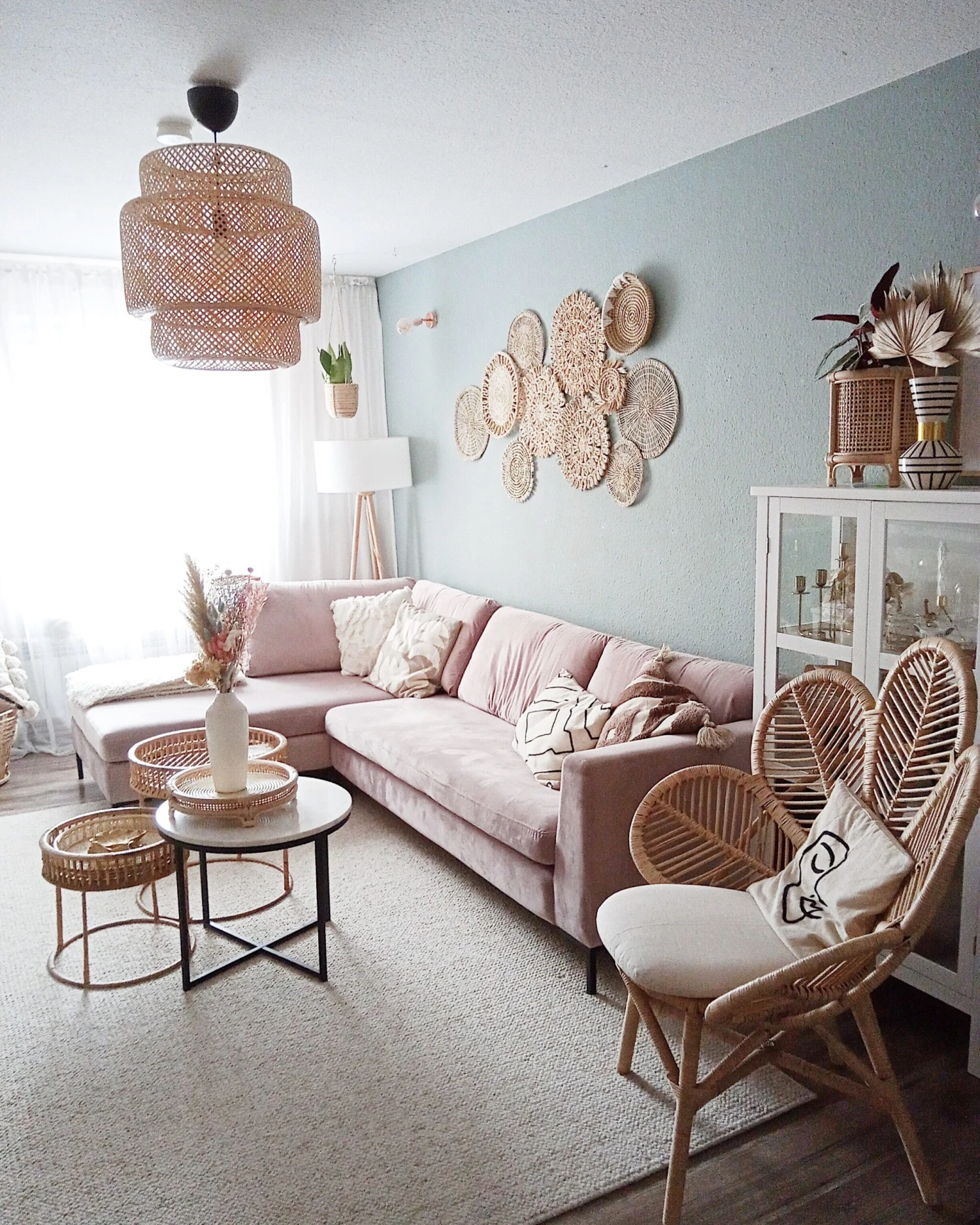 Stoel Rotan Beige FLORENTINE - Afbeelding 7