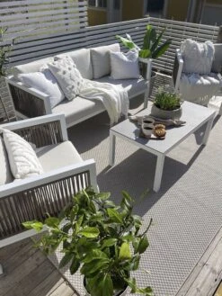 Loungeset 5-zits Aluminium Wit/bruin BORELLO 17 Loungeset 5-zits Aluminium Wit/bruin BORELLO -Algemene Woonwinkel undef src sa picid 810532 type whitesh image