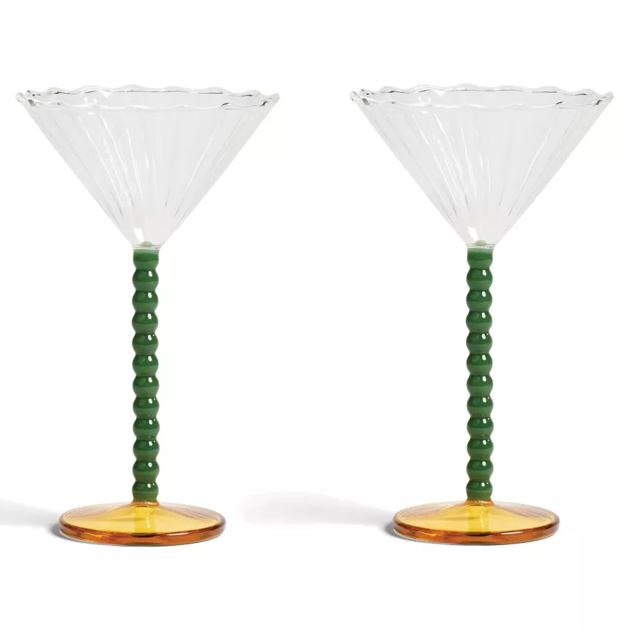 & Klevering &klevering Perle Coupe Champagneglazen Set Van 2 3 & Klevering &klevering Perle Coupe Champagneglazen Set Van 2