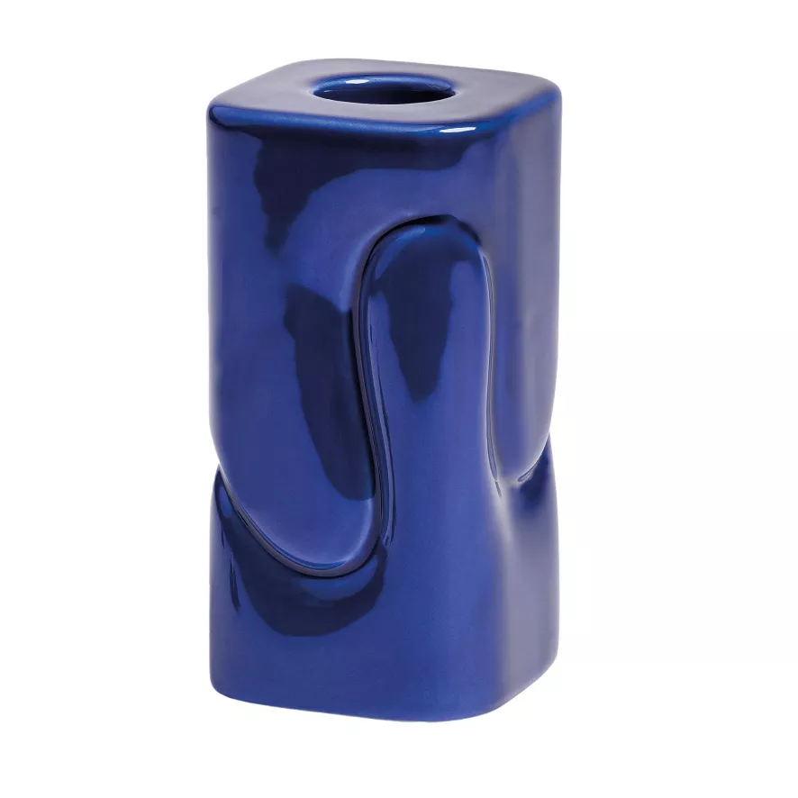 & Klevering &klevering Puffy Kandelaar Extra Small Donkerblauw 3 & Klevering &klevering Puffy Kandelaar Extra Small Donkerblauw