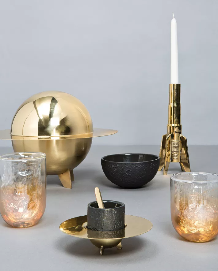 Seletti Cosmic Diner Lunar Koffie Kop Met Schotel 6 Seletti Cosmic Diner Lunar Koffie Kop Met Schotel - Afbeelding 4